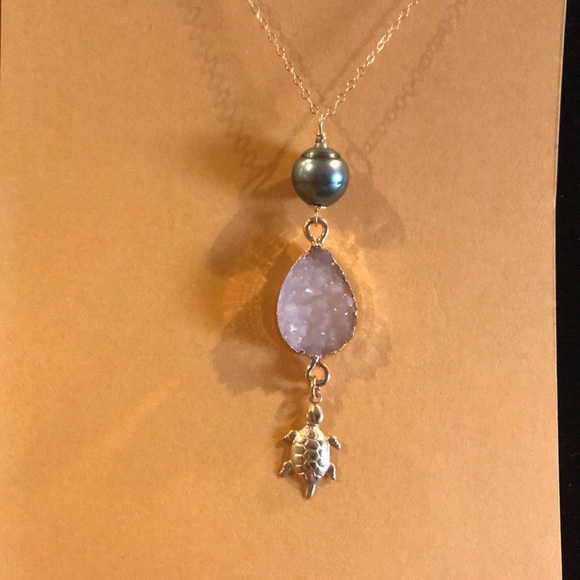 Tahitian pearl necklace - Picture 2 of 2